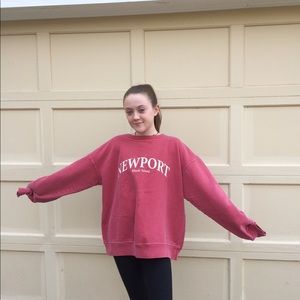‘NEWPORT’ oversized sweatshirt
